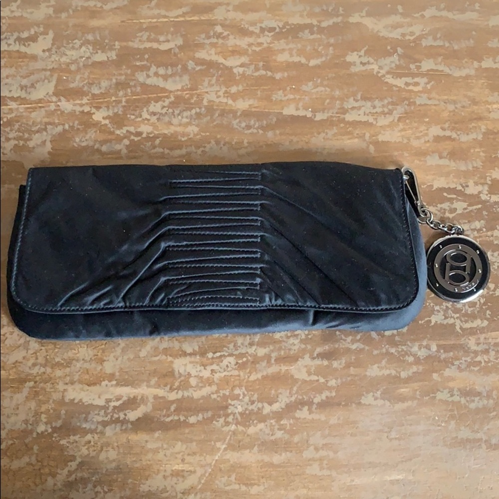 Bebe Satin Clutch NWOT